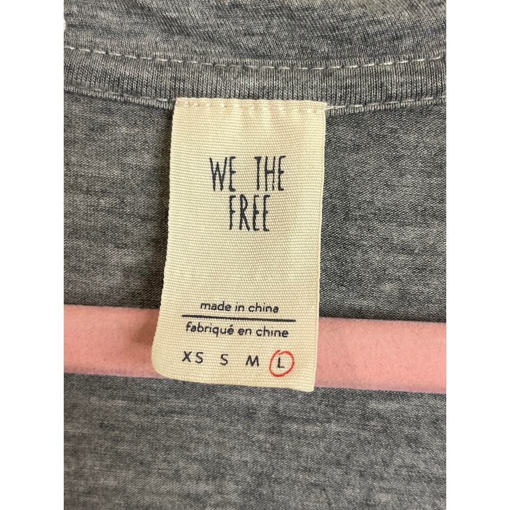 Free People We The Free "The It" Gray Muscle Tank Top, size large - Picture 3 of 8